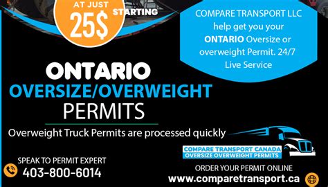 ontario oversize rules